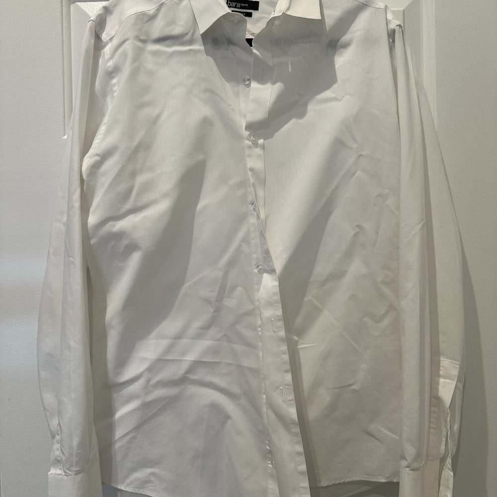 Bar III Slim Fit White Shirt
